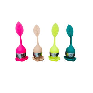 Infusor de té silicona y acero inoxidable
